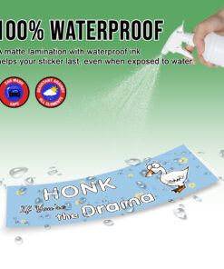 Honk If Youre The Drama Blue Sticker Funny Bumper Sticker For Car Truck Waterproof UV resistant Sticker Size 3x9 inches3 1